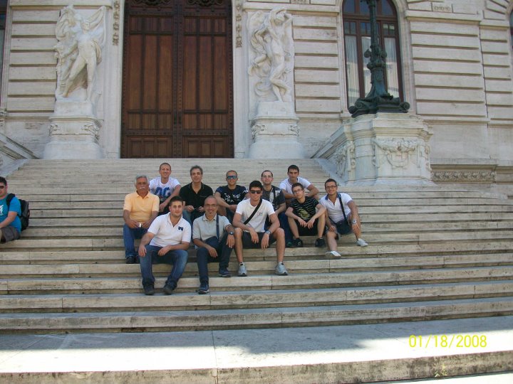 Foto degli studenti in partenza